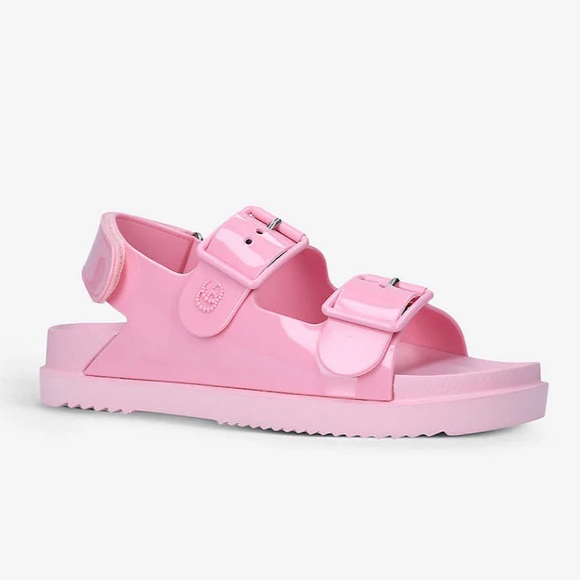 GUCCI GG Isla Logo Embossed Rubber Sandals - Picture 1 of 10